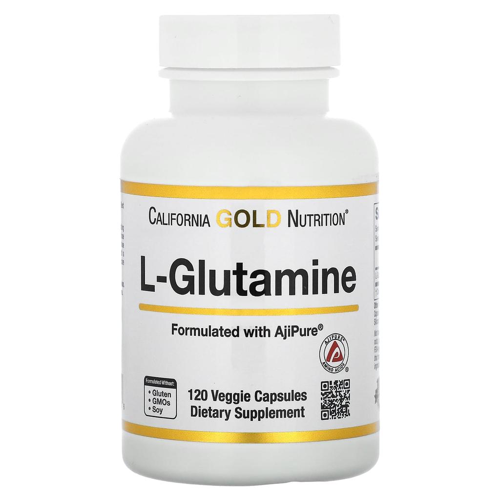 L-Glutamine, Ajipure, Veggie Capsules 120 (500Mg/Capsule)