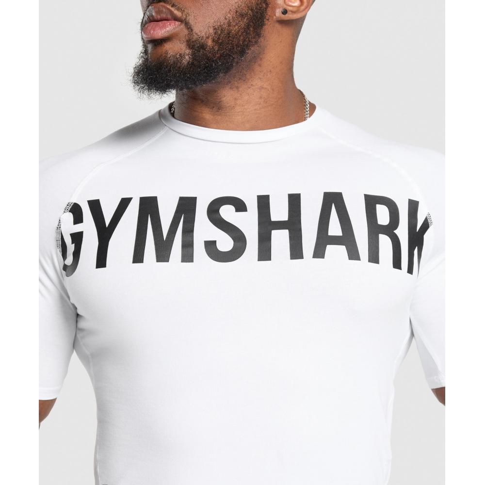 Gymshark Футболка Prime белая A2c5v Wb57