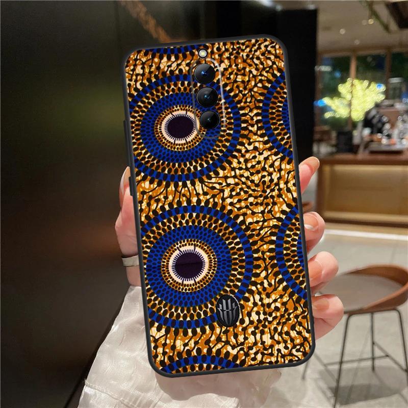African Wax Pattern Fabric Case For Red Magic 9 8S 8 Pro Plus Cover For ZTE Nubia Red Magic 6S 7S 6 7 Pro 6R 5S 5G