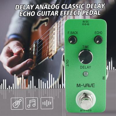 M-VAVE DELAY Аналоговая классическая педаль эффектов для гитары Delay Echo Корпус из цинкового сплава True Bypass