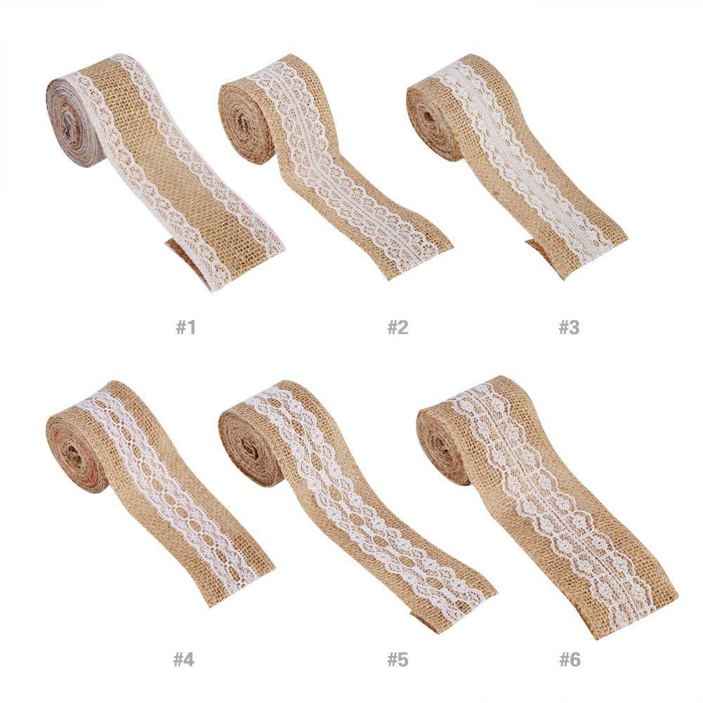 Roll of Burlap Ribbon Natural Jute Hessian Burlap Ribbon Rustic Weddings Belt Strap Craft