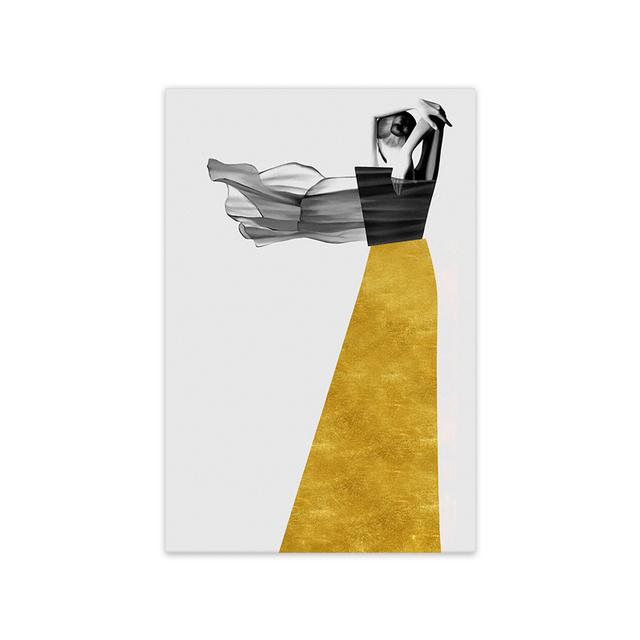 Абстрактная женщина настенное искусство современная мода женские постеры для дома холст картина для интерьера безрамное настенное искусство без рамки