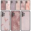 Чехол для Samsung Galaxy A71 A51 A41 A12 A21s A23 A52 A72 A22 A02s A03s A52s A53 A73 A32 A33 A13 Beauty Pink Gold Star Pattern