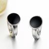 Женские корейские модные элегантные антиаллергенные 925 посеребренные мини-простые черные серьги, женские украшения для ушей, винтажные серьги, подарки