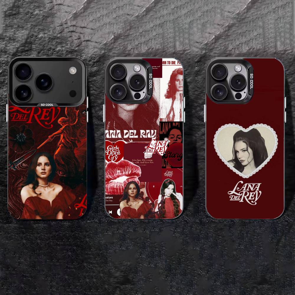Чехол для телефона L-Lana D-Del Rey Для iPhone 17,16,15,14,13,12,11 Plus,Pro Max,XS,Цветной серебристый чехол для телефона