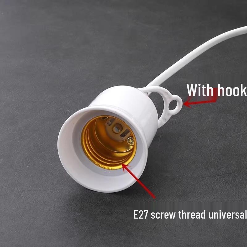 E27 Pendant Lamp Holder with Switch & Split Extension Cord, 2-Pin (Chinese/European Standard)