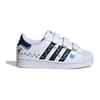 Adidas Originals Superstar Sst Удобные Универсальные Прочные Амортизирующие Низкие Детские Кеды для Скейтбординга Детские Кроссовки Белые Синие IG6264