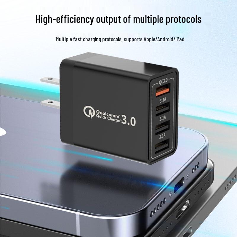 Универсальное USB-зарядное устройство 5 портов, 5 В 3 А, для быстрой зарядки мобильных телефонов и планшетов - Беспроводное, совместимое с Huawei