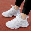 Girls' White Sneakers 2025 Spring and Autumn New Mesh Breathable Children's White Shoes Versatile Boys' White Shoes