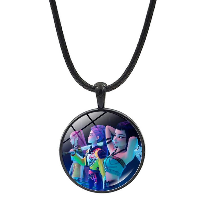 K-pop Ожерелье с персонажем демона Охотник Хантрикс Мультяшные подвески Ожерелье для фанатов Подарки Браслет фаната Саджа Банд Подарки