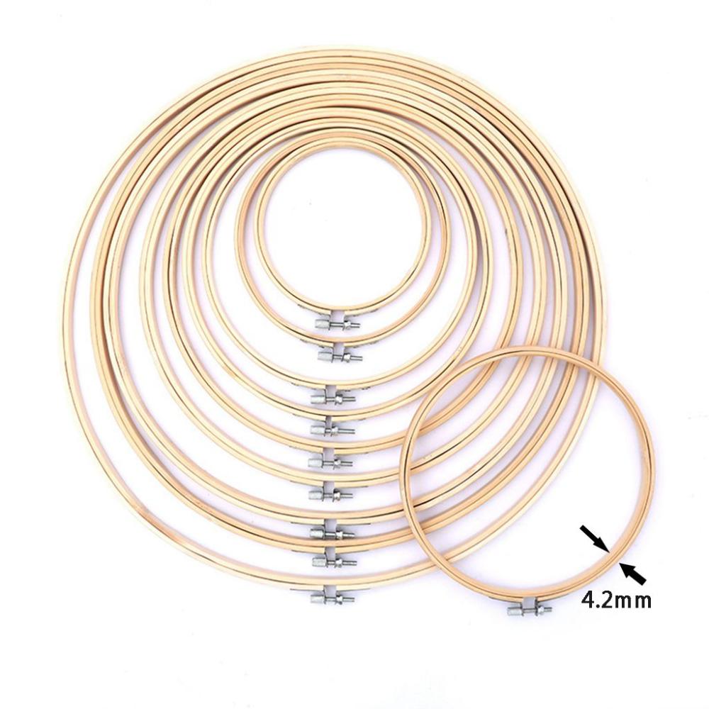 Ручная работа Бамбуковый материал Сделай сам Пяльцы для вышивания Набор для вышивания Швейные инструменты Аксессуары для вышивания крестом