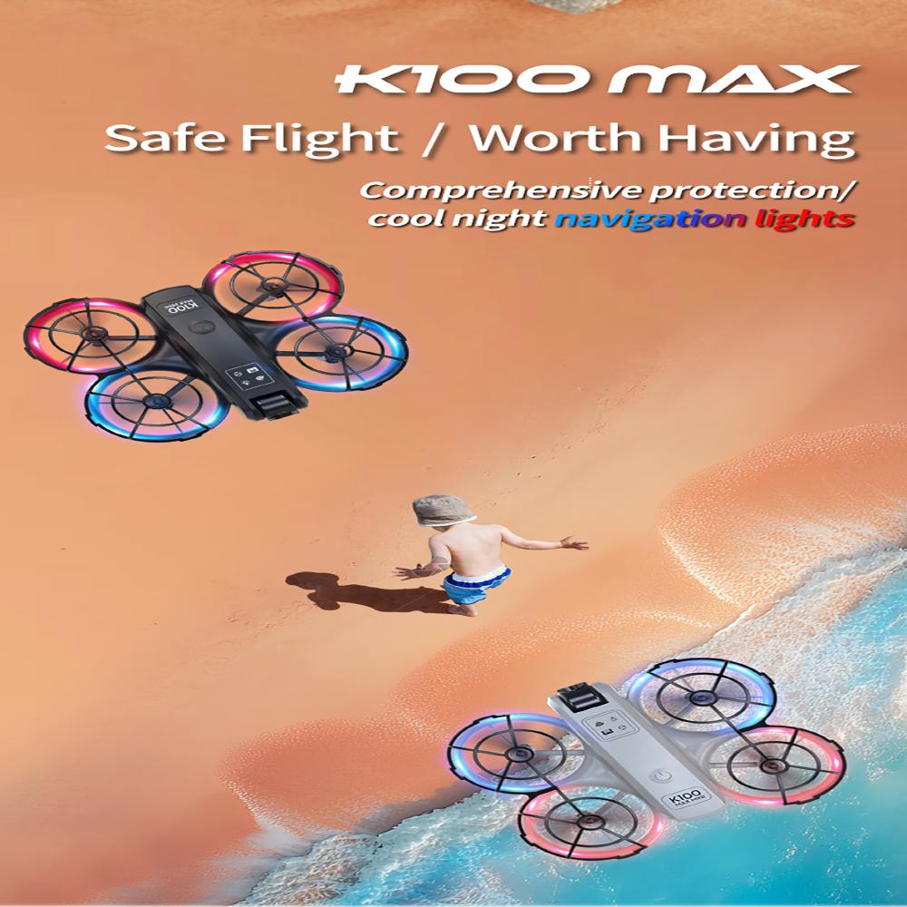 K100 MAX Mini GPS Drone 4K HD real-time video transmission screen control obstacle avoidance aerial photography RC quadcopter