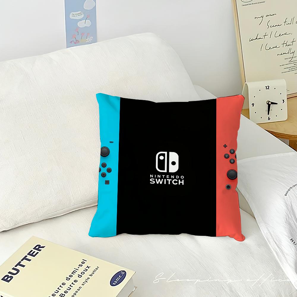 Игра S-Switch Синий Красный наволочка Подушка Гостиная Изголовье Спальня Офис Подушка Подушка Диван Подушка для сна