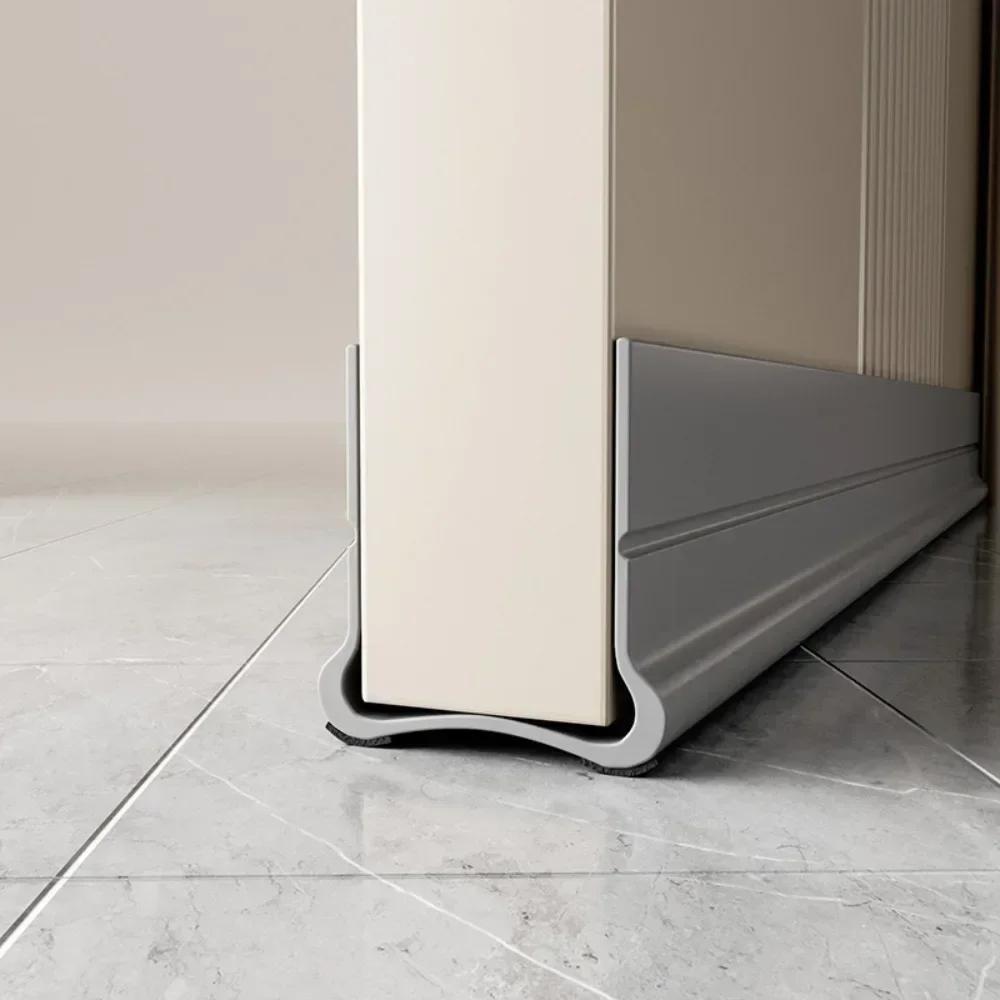 1/2PC Flexible Door Bottom Seal Strip Door Gap Soundproofing Wind and Dust Proof Weather Strip Under Door Draft Stopper