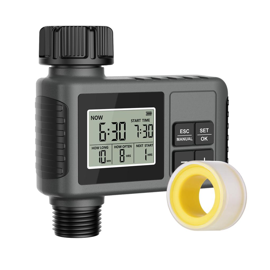 Water Timer Irrigation System Programmable Garden Watering Sprinkler 1 Outlet Intelligent Timing Valves Controller Rain