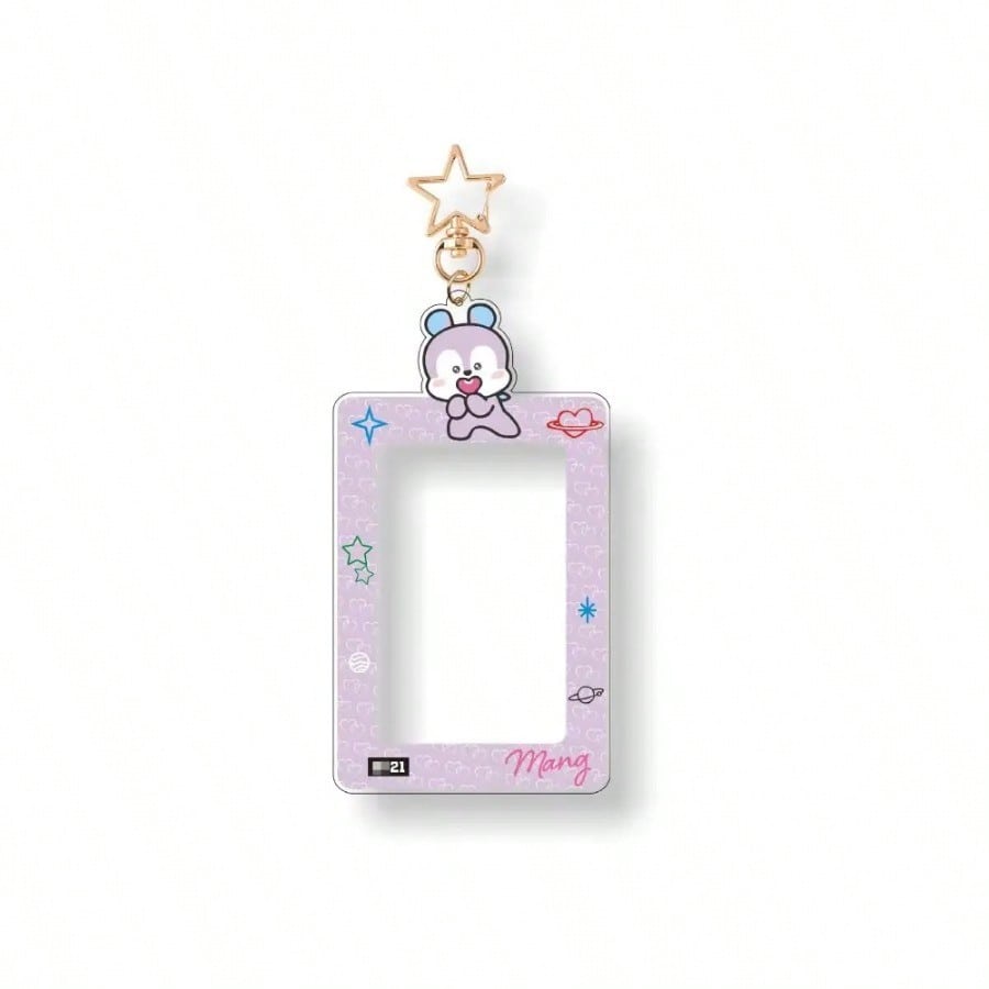 Высококачественный держатель для карт LINE FRIENDS BT21 Kpop Популярный аниме-персонаж Cooky Koya, 3-дюймовый прозрачный держатель для ID-карт, кредитных и фотокарточек