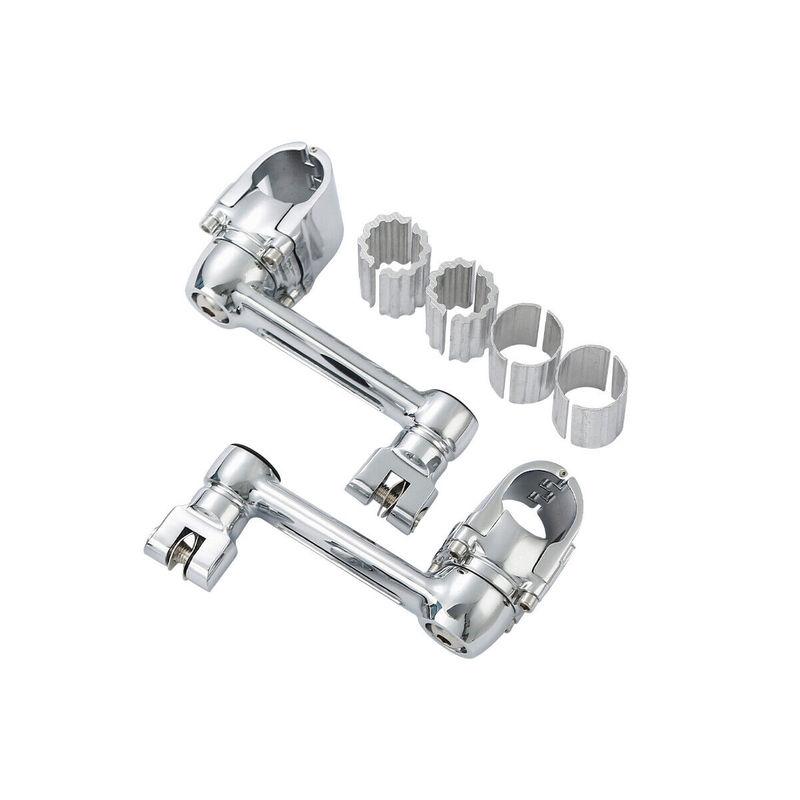 Motorcycle 25mm 32mm 35mm Footrests Front Foot Peg Mount For Honda Goldwing 1800 GL1800 Black/Chrome