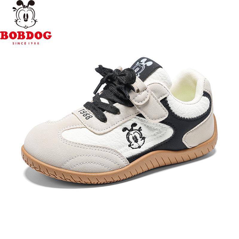 Водонепроницаемые кожаные низкие ботинки Bobdog для девочек, ретро-стиль - Коллекция Весна & Осень