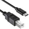 MIDI USB Conversion Cable Macbook USB 1m Wuernine USB B To C Male To Male Conversion Cable for MacBook Pro PC Electronic Piano Audio Interface Etc.