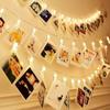 Clip Lights for Photos- 10Pc, 2m Photo Clips with Led Lights | Led Lights for Home | Decorative Lights for Bedroom | Photo Clip Led String Lights