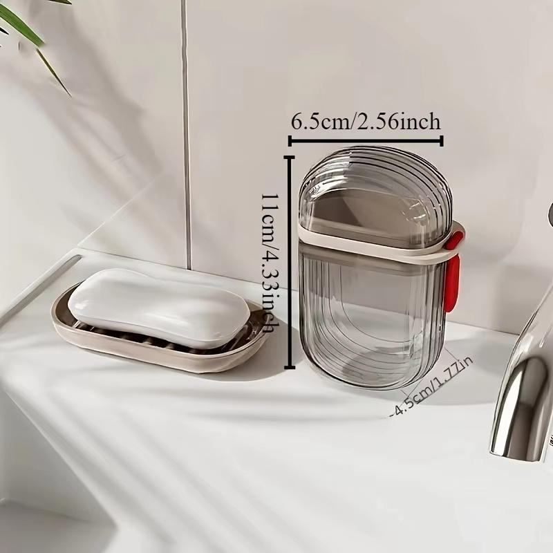 Портативная мыльница для путешествий, герметичная, с дренажной решеткой, подходит для ванной, кухни, кемпинга, спортзала, простая коробка для хранения мыла