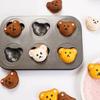 Non-stick Bear Madeleine Cake Baking Pan 4/6/9 Cavities Bread Mold Muffin Cakes Mold  Pudding