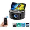 Mini Projector Screen 180P 4K Portable Wired Projector Home Theater Kids Gift Cinema Video Smart HD TV Movie Media Player For IOS Android