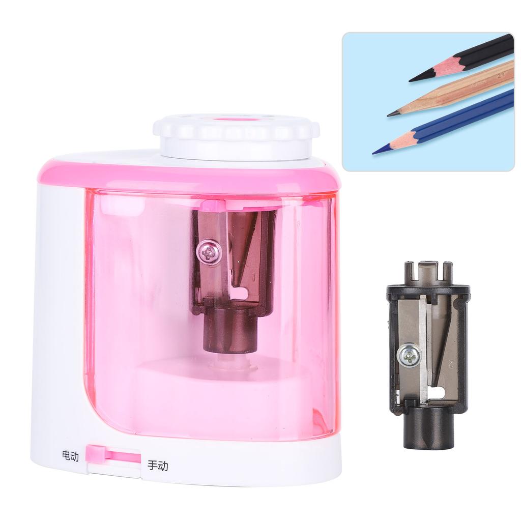 Автоматическая электрическая точилка для карандашей, портативное руководство с батарейным питанием для студенческого класса