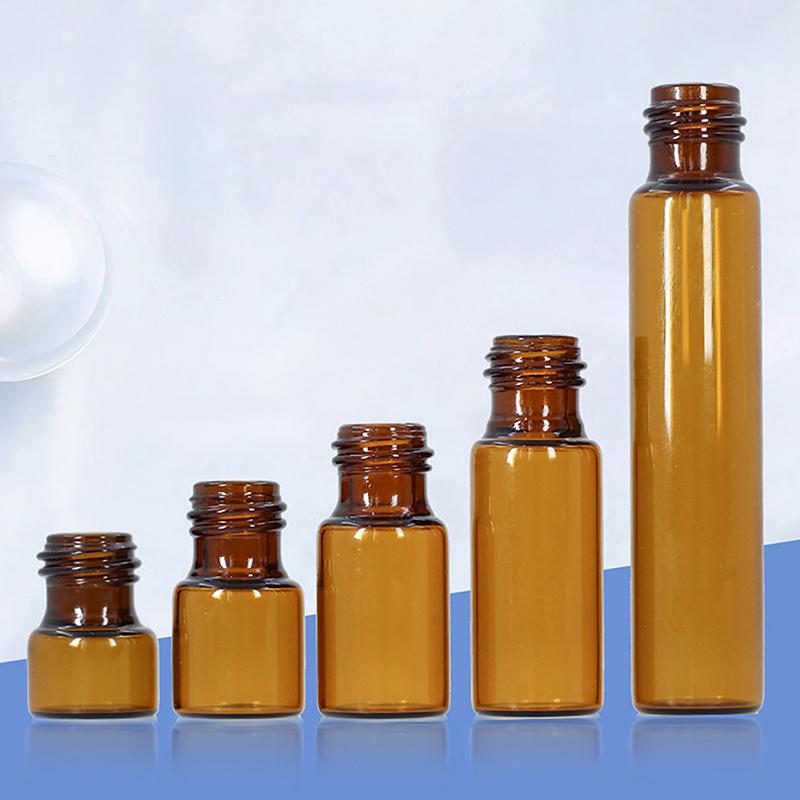 1 мл, 2 мл, 3 мл, 5 мл, 10 мл, янтарный тонкий стеклянный рулон на бутылке, пустая многоразовая бутылка, образец тестового эфирного масла, флаконы для духов с роликом