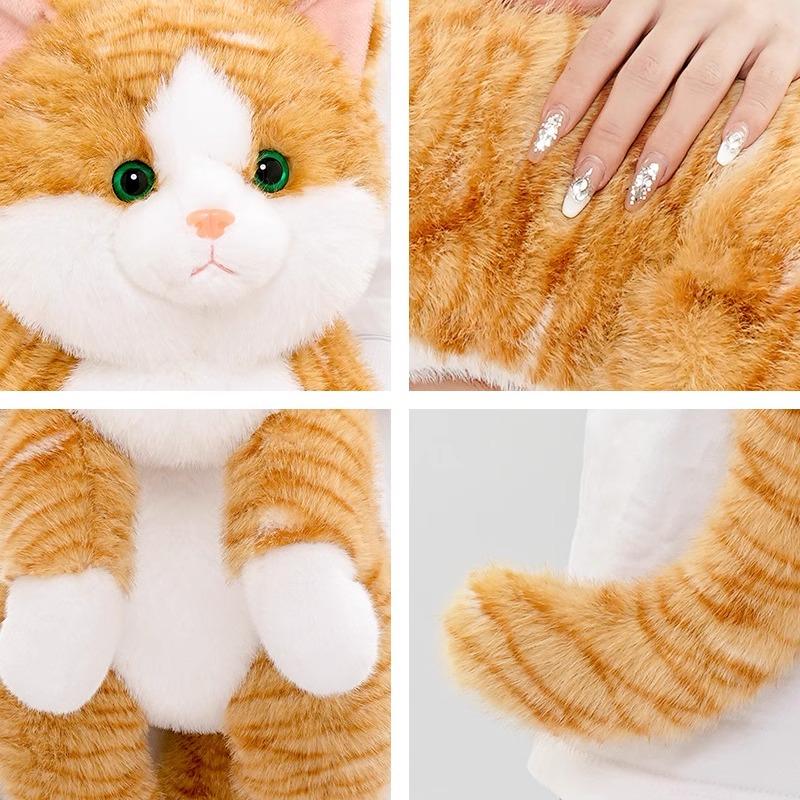 Новая Оригинальная Кукла Hug Baby Симуляция Лежащей Кошки Кукла Кошки Детская Подушка для Сна Подарок на День Рождения Felis Silvestris Catus