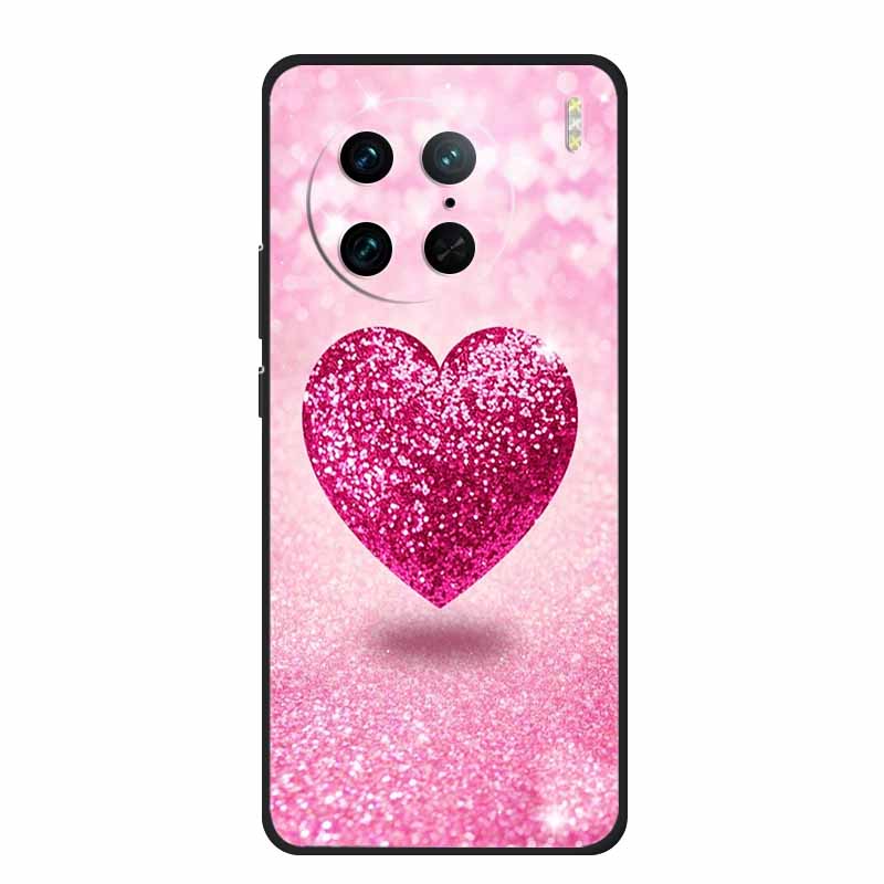 For Vivo X90 Pro 5G Case X 90 Pro+ Lovely Silicone Soft Back Cover Painted Cat Case For Vivo X90 Pro Plus Phone Case Cover Coque