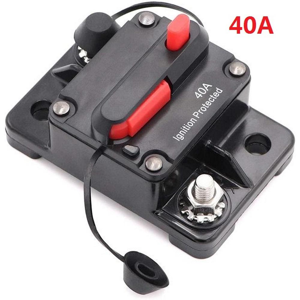 AMP Circuit Breaker with Manual Fuse Reset 12-48V DC for Car Boat Battery 30A 40A 50A 60A 70A 80A 100A 120A 150A 200A 250A 300A