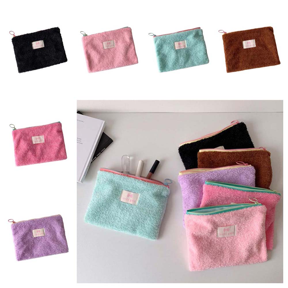 Хранение ювелирных изделий плюшевая канцелярская сумка большой емкости пенал пенал для девочек/мальчиков