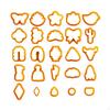 Набор из 25 полимерных резаков для глиняных сережек Керамическое ремесло