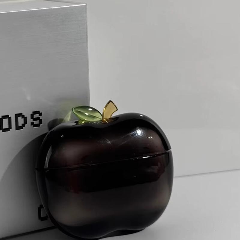 Прозрачный фруктовый чехол для наушников AirPods Pro 2, противоударный, в форме яблока, из ТПУ, мягкий дизайн, настраиваемый, персонализированный чехол для AirPods Pro 2