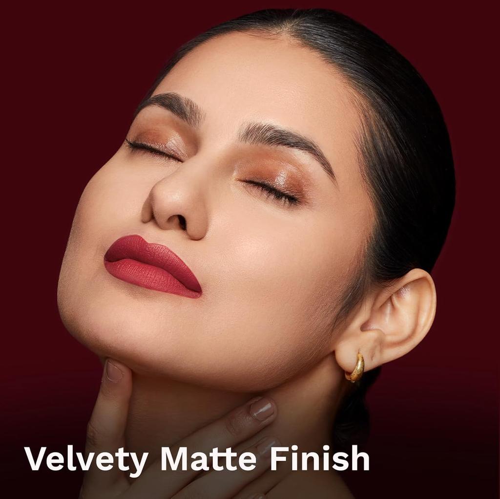 Pilgrim Matte Bullet Lipstick 4.2g Pack of 1 Intense Colour Long-Lasting Smudgeproof Pink Hotness -12