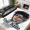Crystal Velvet Rug Custom Name Text, Soft Non Slip Floor Mat Home DecorEdward Scissorhands