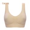 Women Sexy Single Layer Seamless Soft Breathable Bra Wireless Sports Yoga Shapewear Top Female
