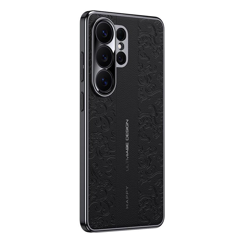 Роскошный кожаный защитный чехол для Samsung Galaxy S24/S25/S26 Ultra
