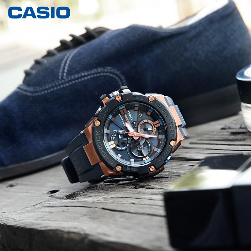 Casio Мужские часы G-STEEL Синие GST-B100G-2APRT