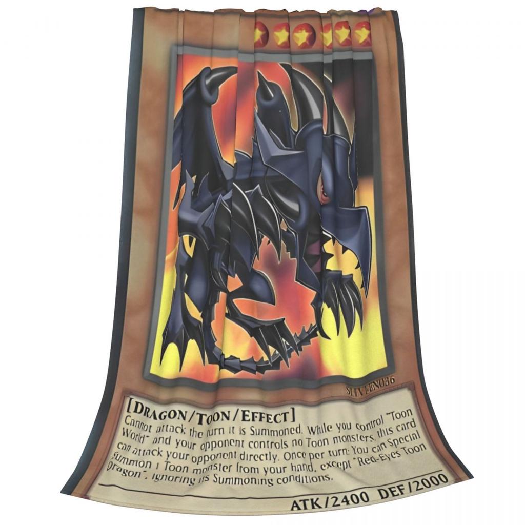 Yu Gi Oh Card Blanket Cover Plush Throw Blankets Summer Air Conditioning Portable Ultra-Soft Warm Bedsprea