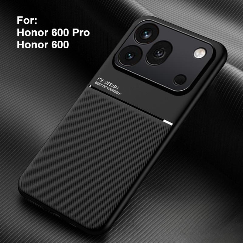 Чехол для Honor 600 600 Pro, роскошный, приятный для кожи, кожаный, магнитный, ультратонкий чехол для Honor 600 Pro, противоударный бампер, Funda