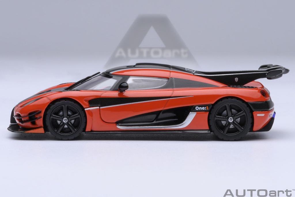 AUTOart Koenigsegg Finished Product 20044 1/64 One1 (Orange/Carbon Black/Silver)