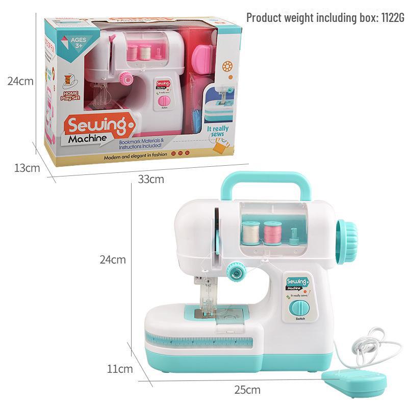 Детская электрическая двухниточная швейная машинка своими руками: Имитация легкого небольшого прибора для шитья в домашних условиях, идеальная игрушка ручной работы для девочек.