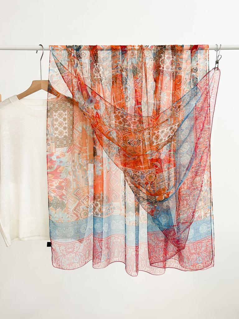 180*135cm Summer Chiffon Silk Scarf Women Outdoor Sunscreen Shawl Soft Bandanna Fashion Luxury Brand Shawl Head Long Hijab Wrap