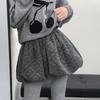 Женская эластичная мини-юбка-брюки А-силуэта с высокой талией и набивкой в корейском стиле для осени/зимы