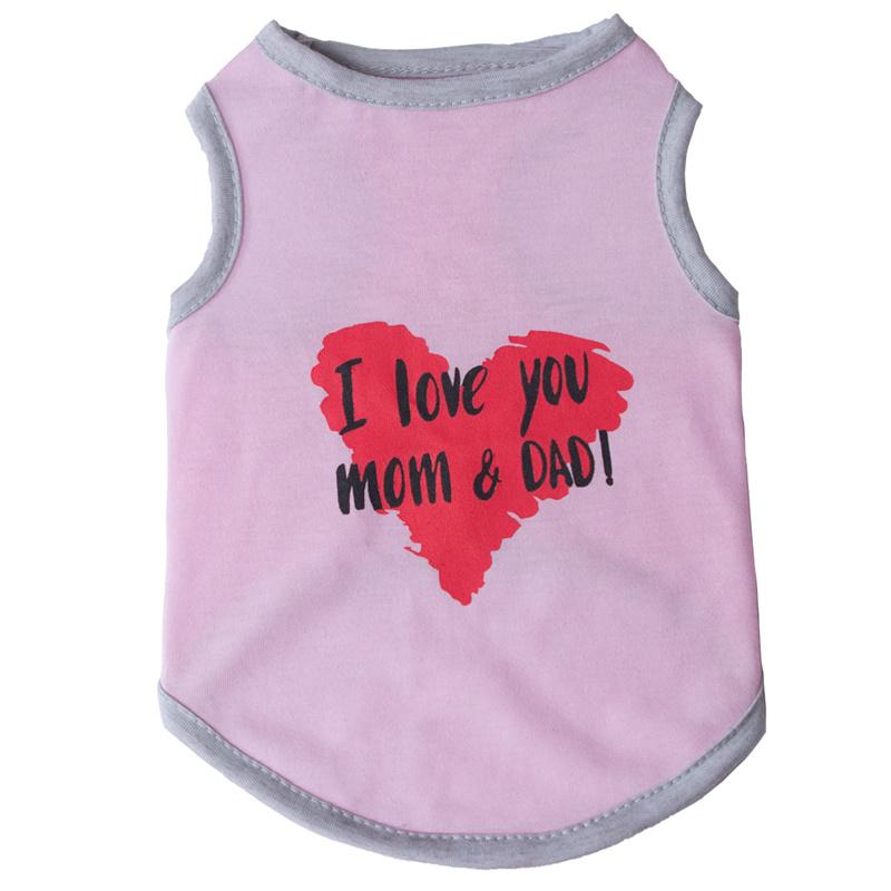 Lovely Puppy Cat Dog Sleeveless Vest Summer Pet Clothes for Small Dogs Chihuahua Maltese Pomeranian mascotas Clothing Outfit