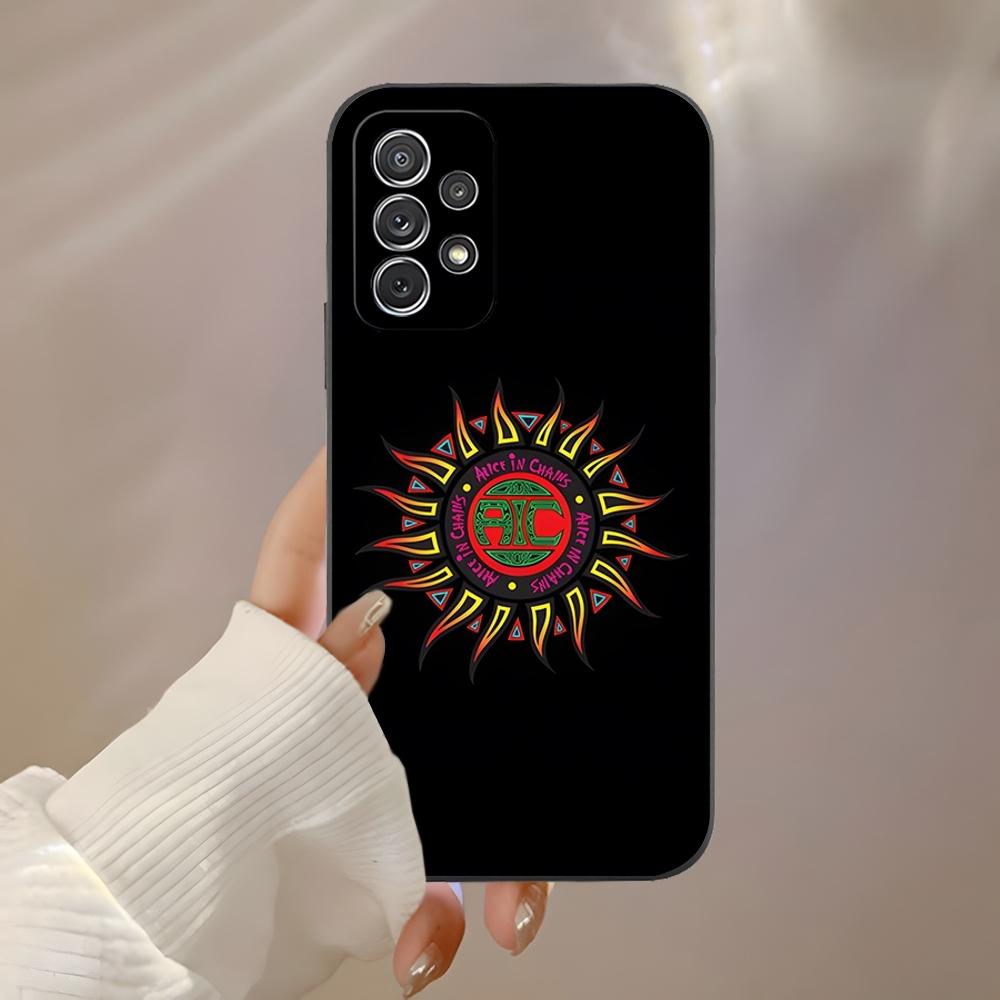 Ретро Музыка Alice In Chains Чехол для телефона Samsung S23 Ultra S24 S22 S20 Fe S21 Plus Galaxy A54 A34 A24 A53 Note 20 Задняя крышка