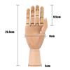 Flexible Jointed Doll Wooden Hand Model 10 Inches Tall Home Decor Human Artist Models Sketch Mannequin Model Movable Limbs