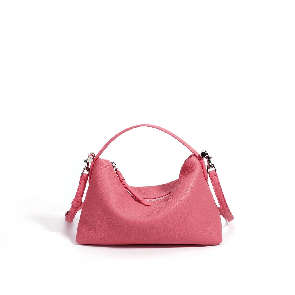 2026 new Korean niche leather women's bag handbag fashionable and simple versatile shoulder bag commuter messenger bag